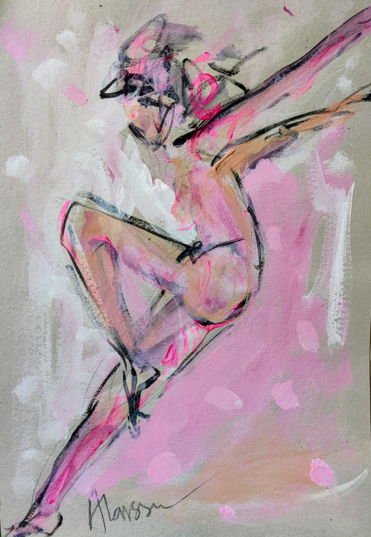 Pink dancer i gruppen Alla konstverk / Abstrakt hos NOA Gallery (100176_Danceme)