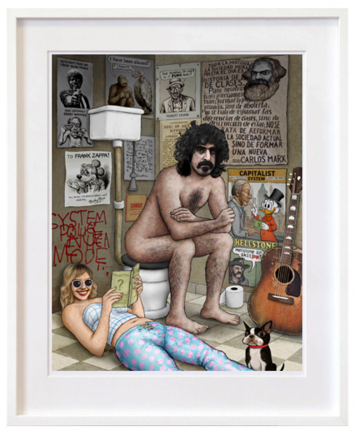 Frank Zappa i gruppen Alla konstverk hos NOA Gallery (200381_frankzappa)
