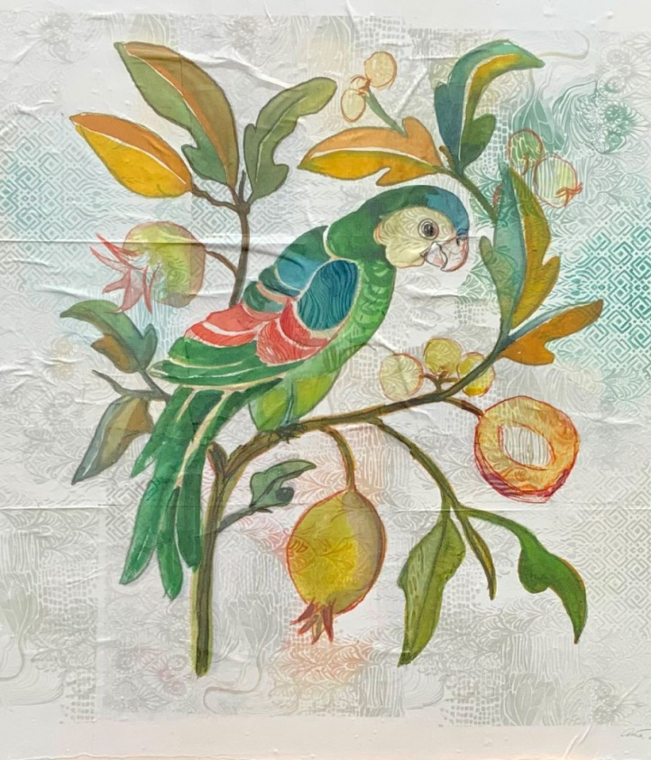 Mosaikfågel i gruppen Konstgalleri / Djur & natur / Naturmotiv hos NOA Gallery (100012_3108)