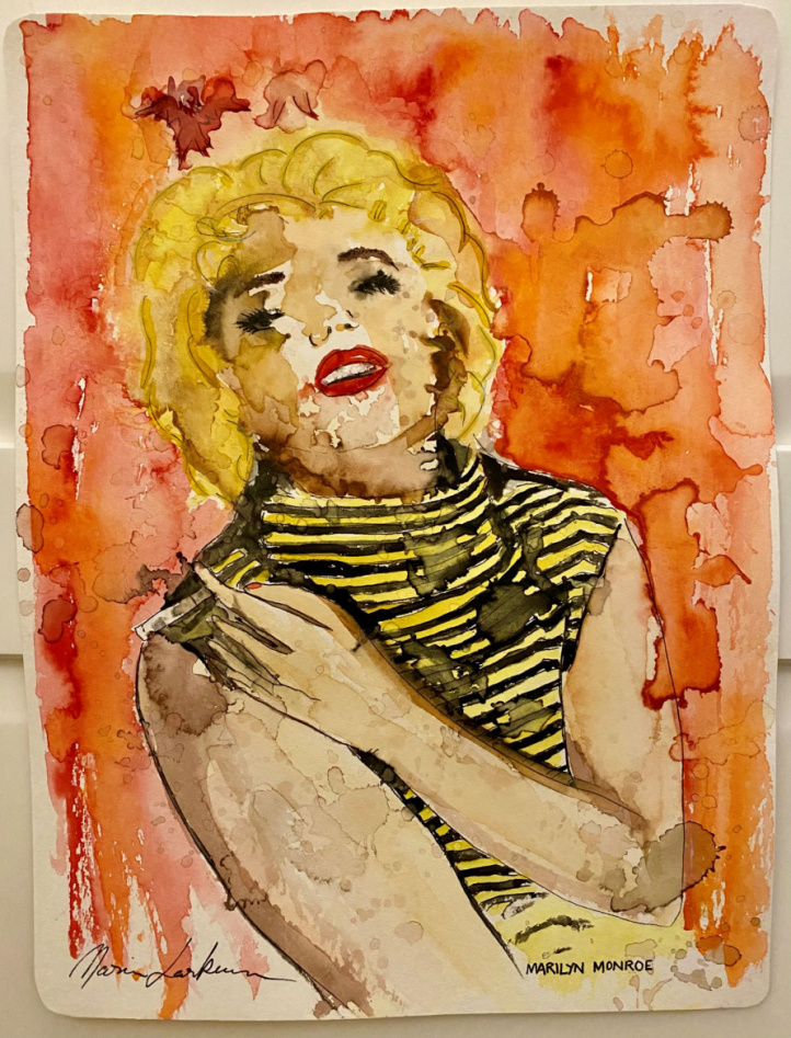 Marilyn Monroe i gruppen Konstgalleri / Tekniker / Akvarell hos NOA Gallery (100016_marilynmonroe)