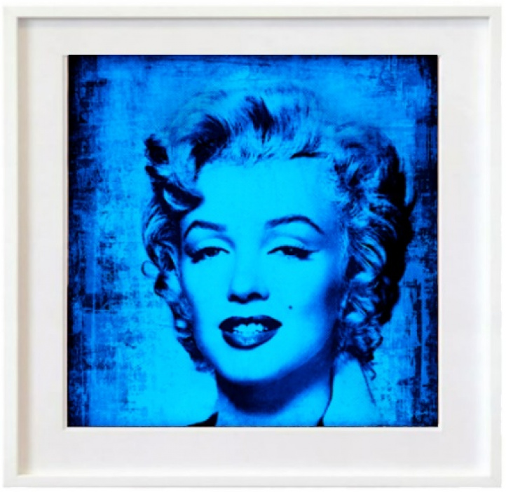 Hommage á Marilyn, blå i gruppen Konstgalleri / Teman / Pop Art hos NOA Gallery (100038_7585)