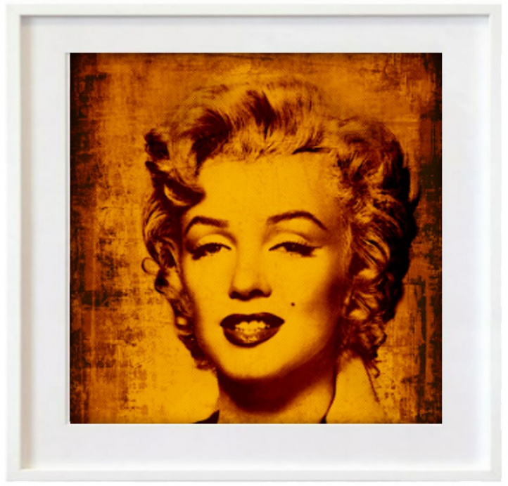 Hommage á Marilyn, orange i gruppen Konstgalleri / Teman / Pop Art hos NOA Gallery (100038_7587)