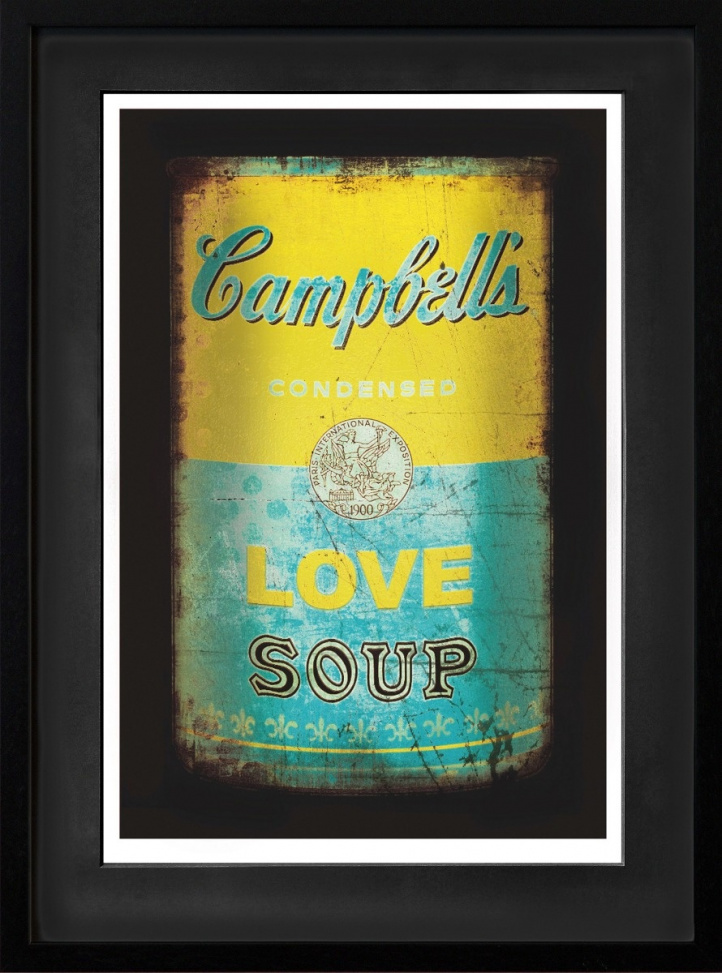 Love soup (Yellow/turqoise) i gruppen Konstgalleri / Teman / Pop Art hos NOA Gallery (100038_832)