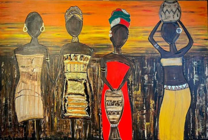 Mother Africa i gruppen Konstgalleri / Inred med Konst / Stora tavlor hos NOA Gallery (100043_7603)