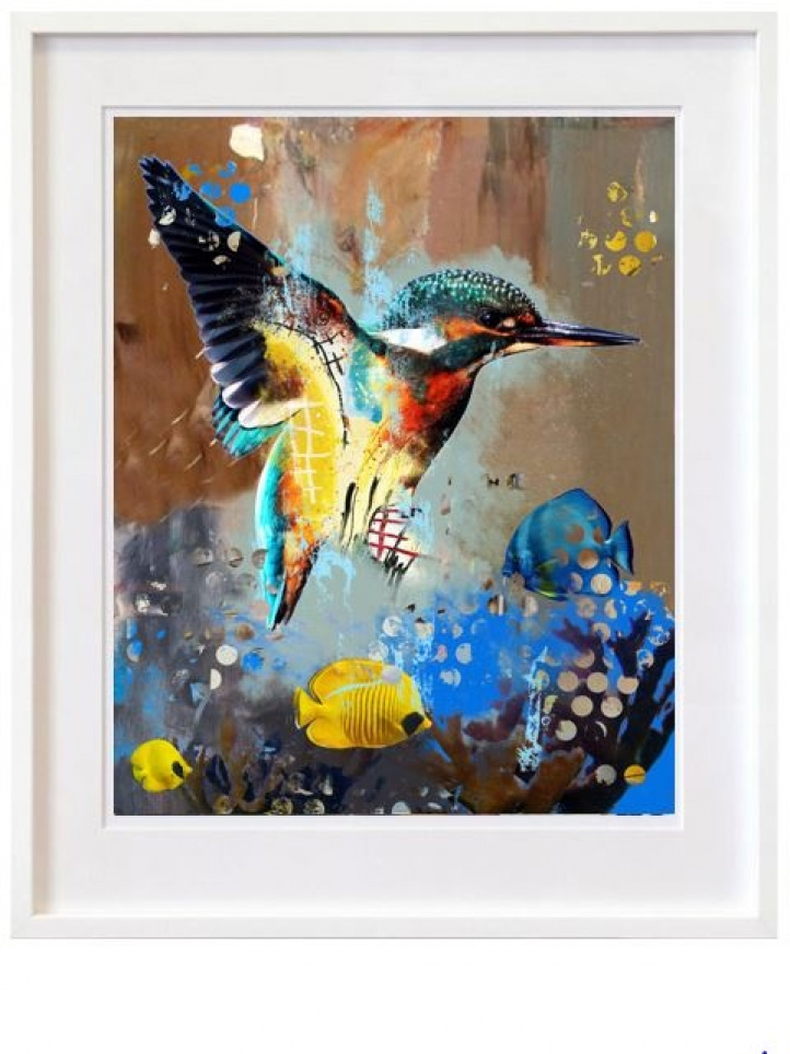 Kingfisher i gruppen Konstgalleri / Presenter / Presenter till den som fyller jämnt hos NOA Gallery (100064_7512)