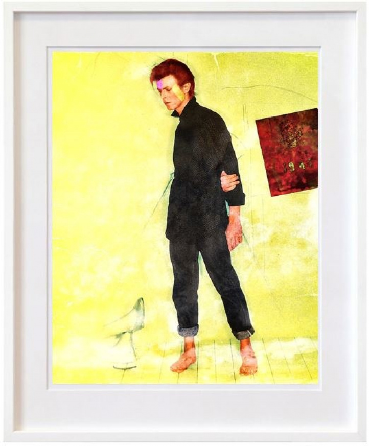 David Bowie - Yellow Vision i gruppen Konstgalleri / Presenter / Presenter till den som fyller jämnt hos NOA Gallery (100084_2156)