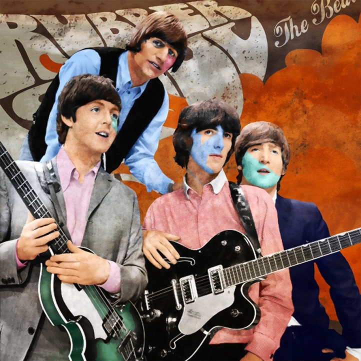 Beatles - Rubber soul i gruppen Konstgalleri / Utvalda original hos NOA Gallery (100084_2416)