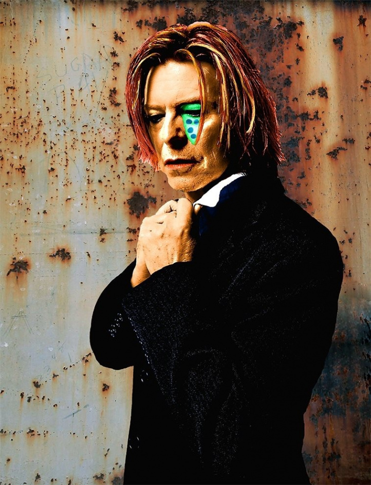 Bowie - The Man Of A Thousand Faces i gruppen Konstgalleri / Utvalda original hos NOA Gallery (100084_3034)