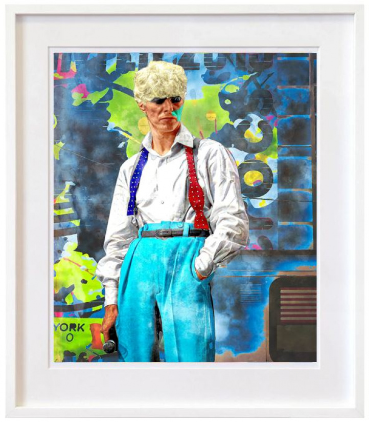 Bowie - Blue i gruppen Konstgalleri / Teman / Pop Art hos NOA Gallery (100084_bowieblue)