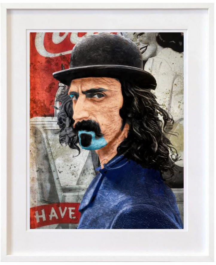 Frank Zappa - The Bowler Hat i gruppen Konstgalleri / Teman / Pop Art hos NOA Gallery (100084_frankzappathbowler)