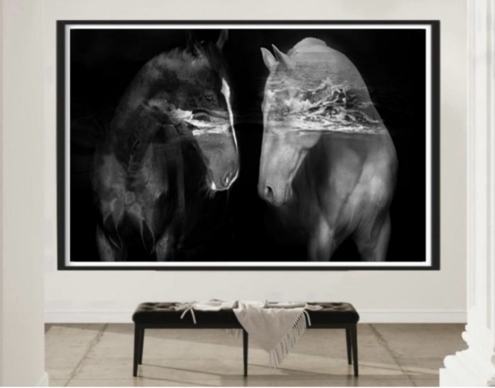 Black horses i gruppen Alla konstverk hos NOA Gallery (100103_blackhorsesii)