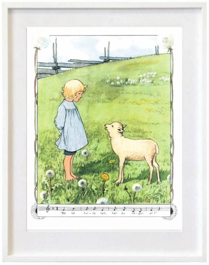 Bä bä vita lamm i gruppen Konstgalleri / Presenter / Konst till barn hos NOA Gallery (100104_4082)