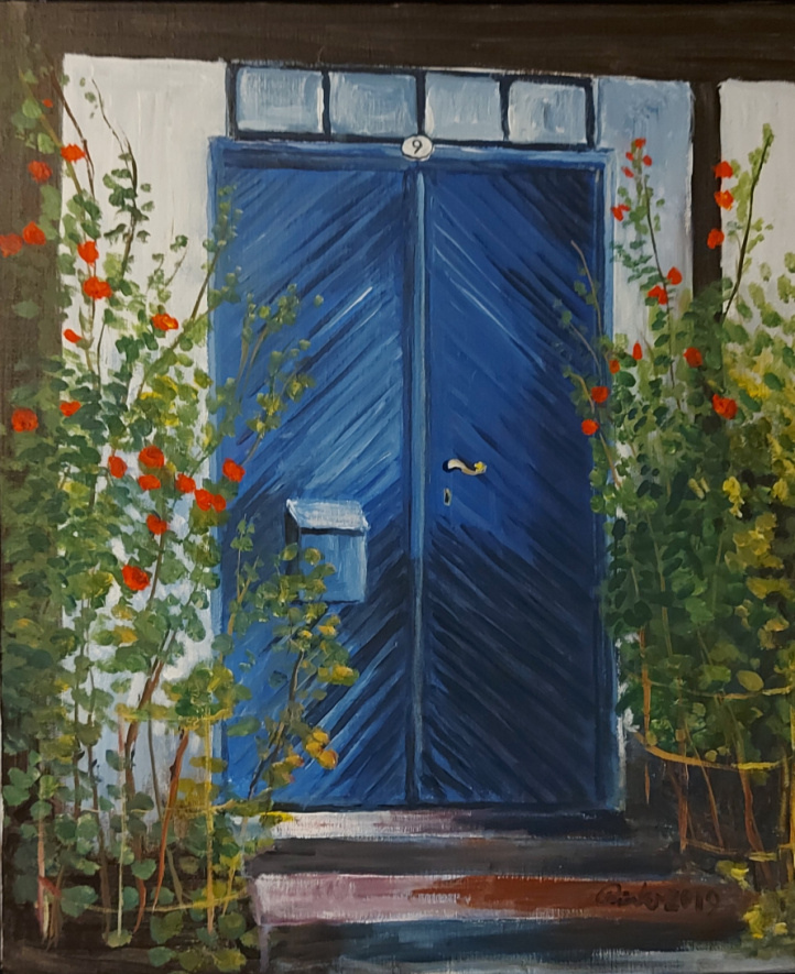 Blå dörr i gruppen Konstgalleri / Original hos NOA Gallery (100114_bladorr)