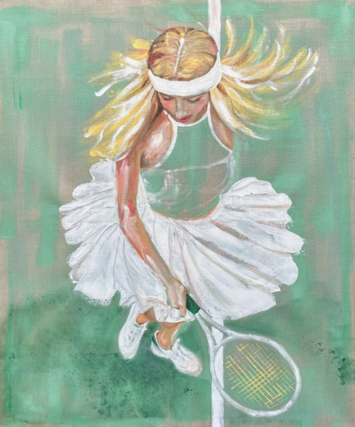 Tennis d´éte i gruppen Konstgalleri / Inred med Konst / Stora tavlor hos NOA Gallery (100122_3955)