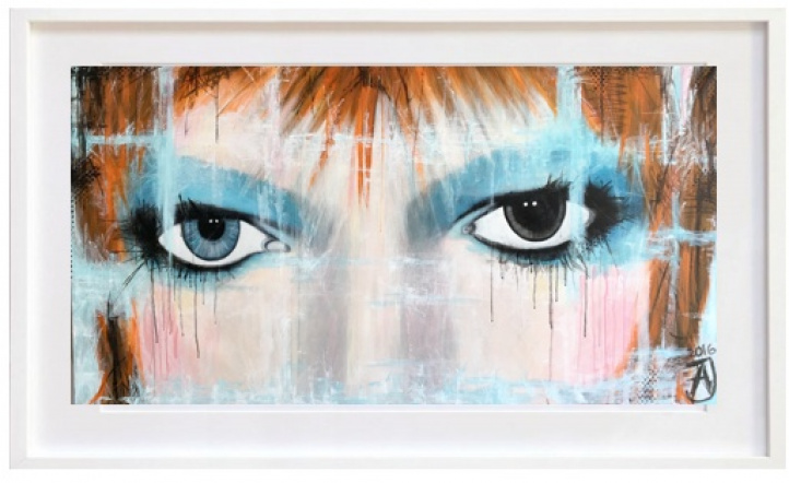 In The Eyes Of Bowie i gruppen Konstgalleri / Teman / Liggande konstverk hos NOA Gallery (100132_1948)