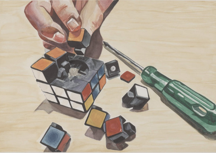 Klart jag har klarat kuben i gruppen Konstgalleri / Teman / Liggande konstverk hos NOA Gallery (100161_1714)
