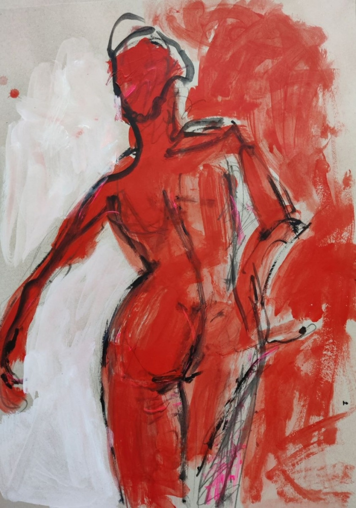 Her red obsession II i gruppen Konstgalleri / Teman / Starka kvinnor hos NOA Gallery (100176_2811)