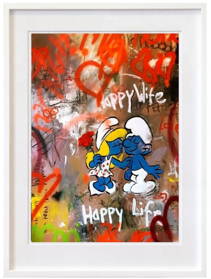 Happy Wife, Happy Life i gruppen Konstgalleri / Teman / Pop Art hos NOA Gallery (200227_2912)