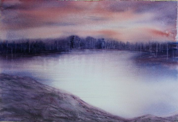 Sommarkväll vid sjön i gruppen Konstgalleri / Djur & natur / Sommarmotiv hos NOA Gallery (200253_3700)