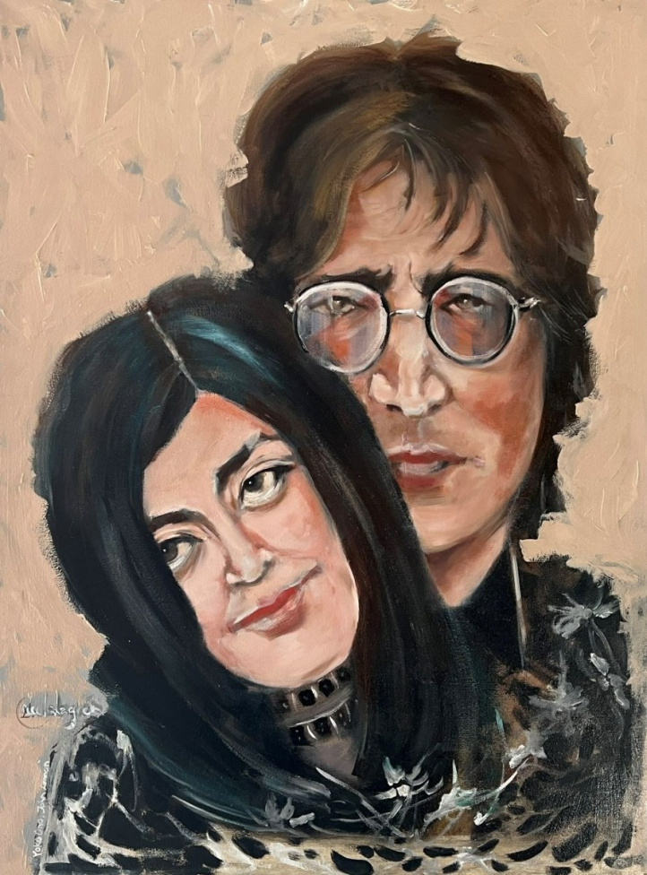 Yoko och John i gruppen Konstgalleri / Tekniker / Olja hos NOA Gallery (200273_3840)