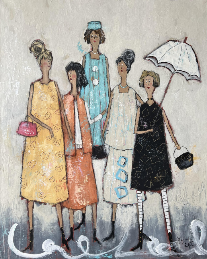 Fem damer i gruppen Alla konstverk hos NOA Gallery (200301_Femdamer)