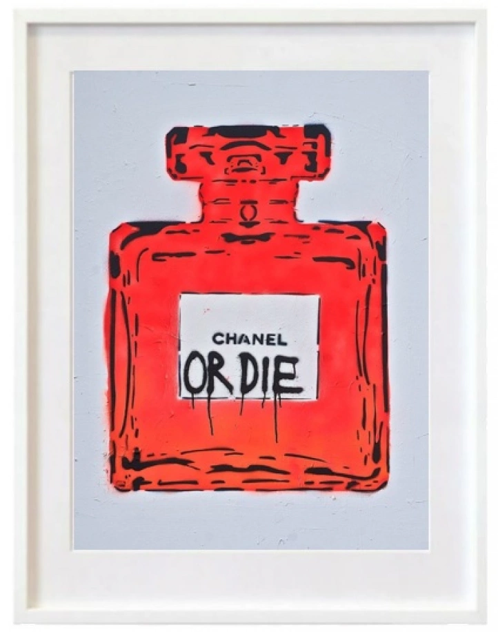 Chanel or die Street red i gruppen Konstgalleri / Julkalender lucka 2 hos NOA Gallery (200302_3984)