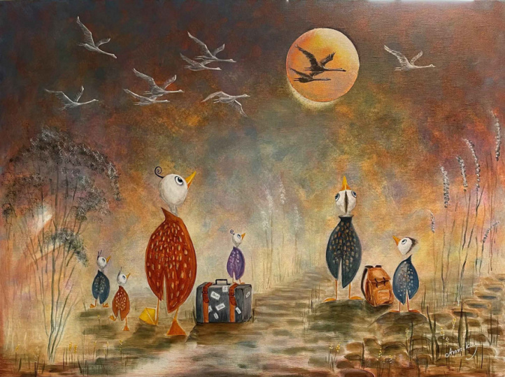 Flyttfåglar i gruppen Alla konstverk / Djur hos NOA Gallery (200335_77108)