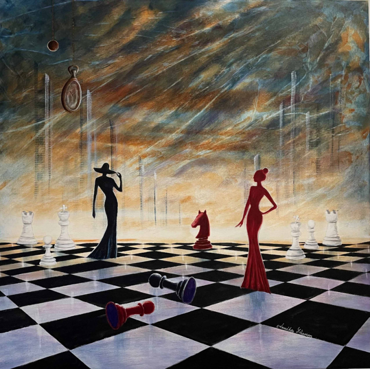  Queen\'s of chess i gruppen Alla konstverk hos NOA Gallery (200335_77124)