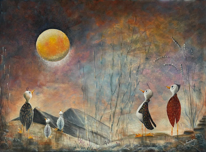 Stilfulla fåglar i gruppen Alla konstverk hos NOA Gallery (200335_7797)