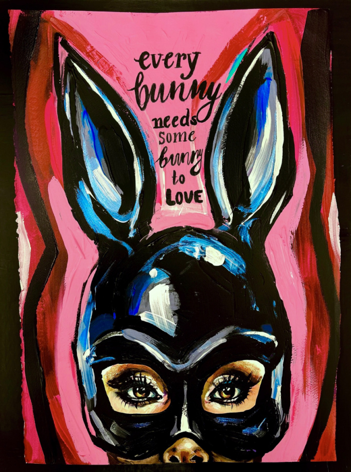 Every bunny needs some bunny to love i gruppen Alla konstverk / Akryl hos NOA Gallery (bunny)